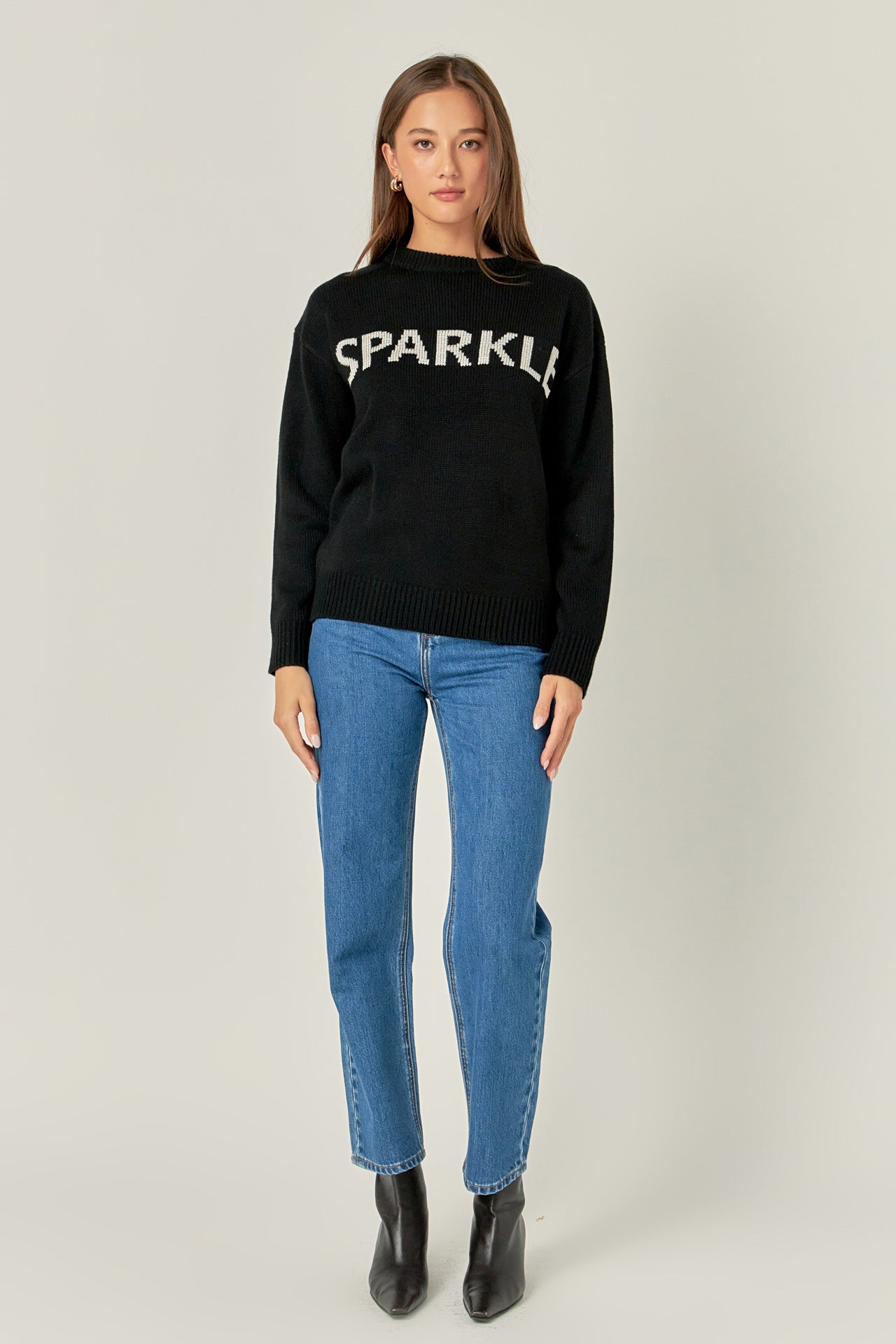 ENGLISH FACTORY - Lettering Sweater - SWEATERS & KNITS available at Objectrare