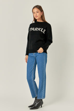 ENGLISH FACTORY - Lettering Sweater - SWEATERS & KNITS available at Objectrare