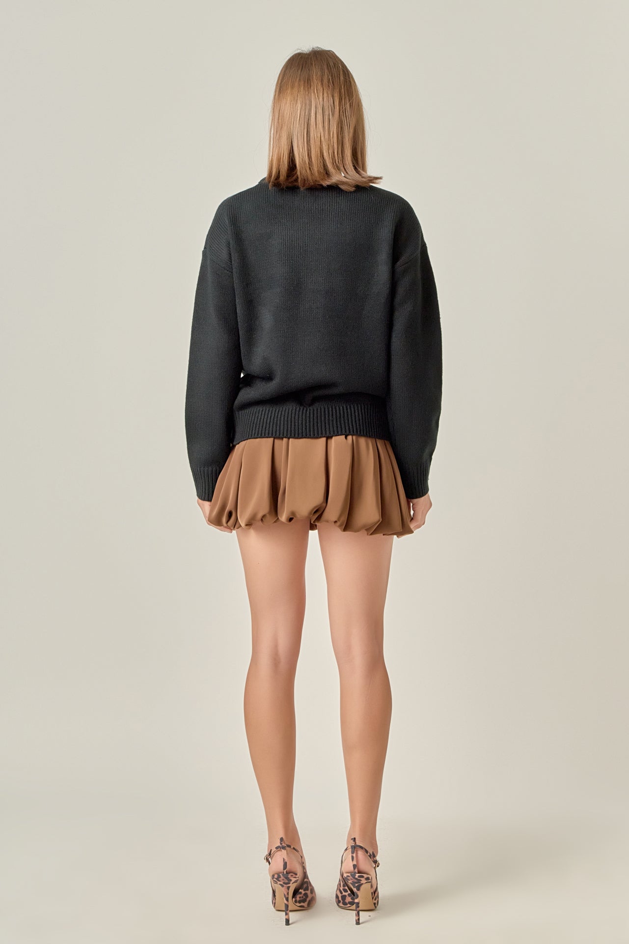 ENGLISH FACTORY - Sparkle Lettering Sweater - SWEATERS & KNITS available at Objectrare