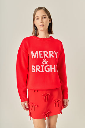 ENGLISH FACTORY - Lettering Sweater - SWEATERS & KNITS available at Objectrare