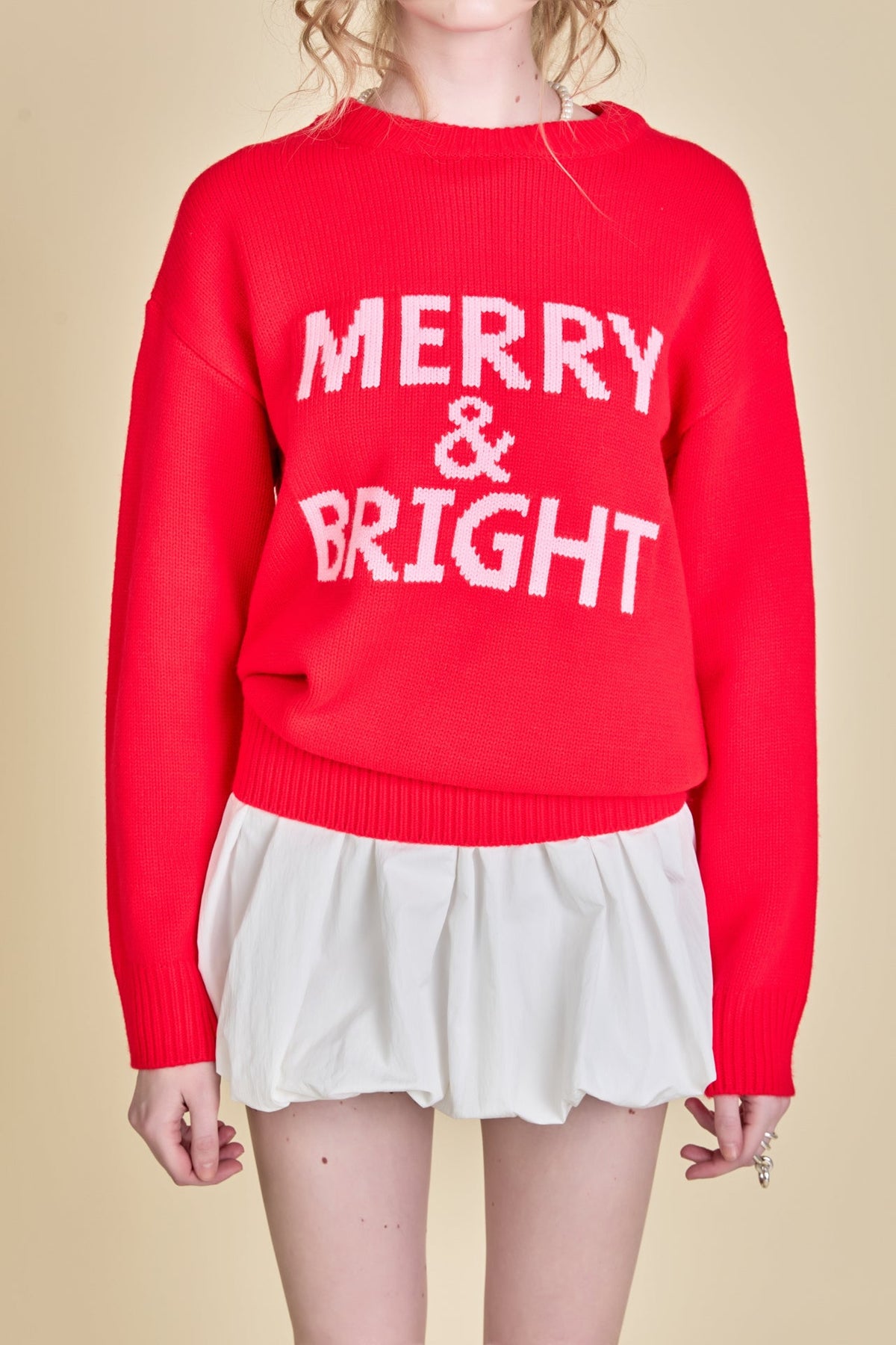 ENGLISH FACTORY - Lettering Sweater - SWEATERS & KNITS available at Objectrare