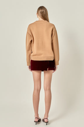 ENGLISH FACTORY - Flower Embroidery Sweater - SWEATERS & KNITS available at Objectrare