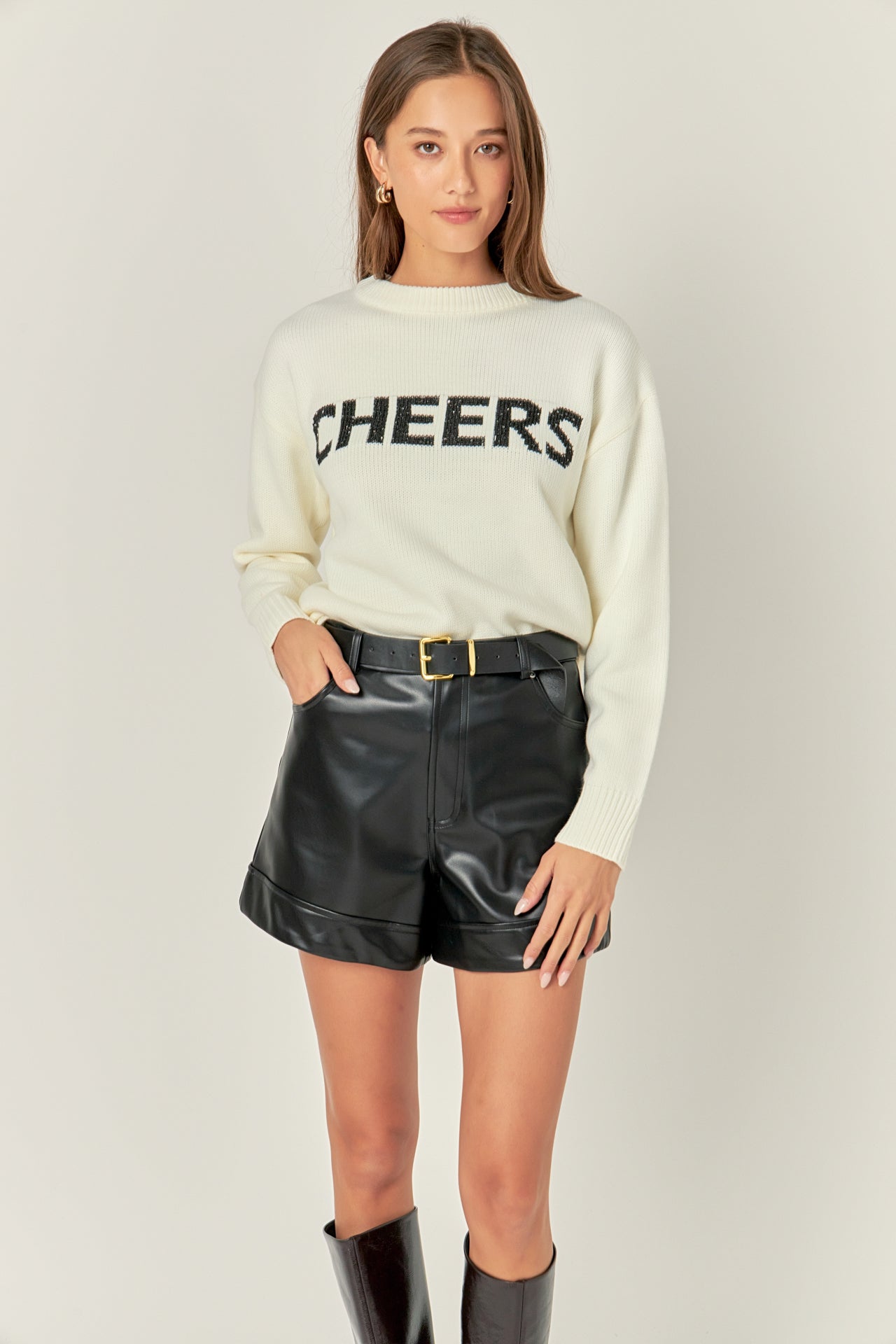 ENGLISH FACTORY - Lettering Sweater - SWEATERS & KNITS available at Objectrare