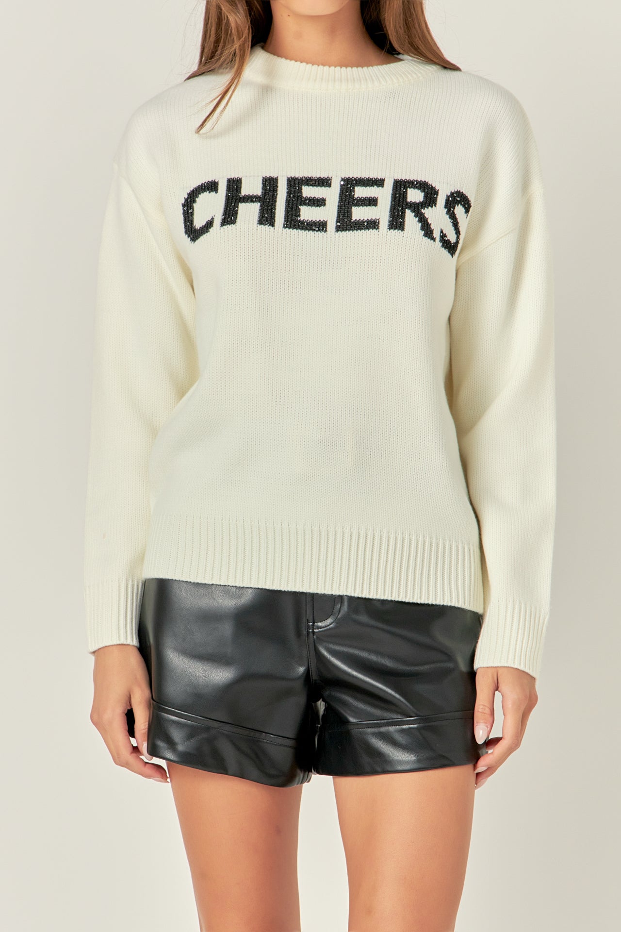 ENGLISH FACTORY - Lettering Sweater - SWEATERS & KNITS available at Objectrare