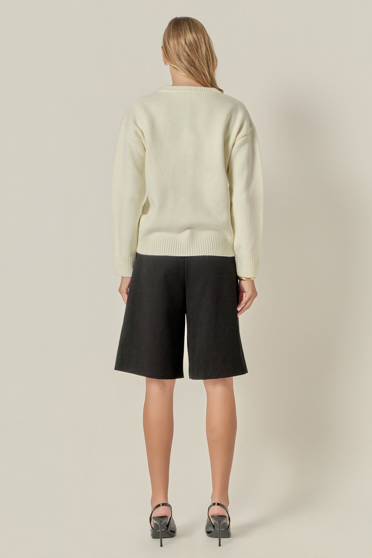 ENGLISH FACTORY - Cheers Lettering Sweater - SWEATERS & KNITS available at Objectrare