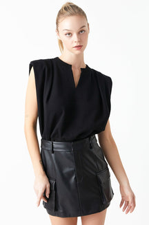 GREY LAB - Power Shoulder Sweatshirt - HOODIES & SWEATSHIRTS available at Objectrare