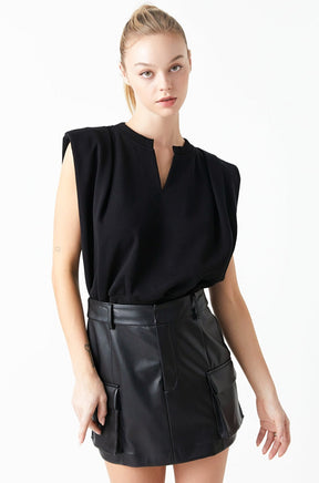 GREY LAB - Power Shoulder Sweatshirt - HOODIES & SWEATSHIRTS available at Objectrare