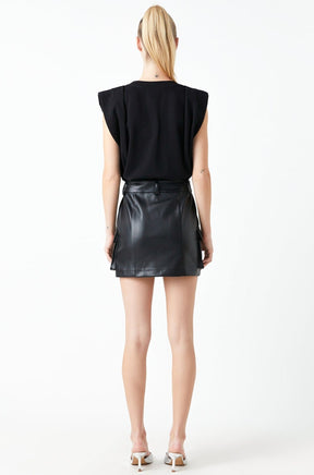 GREY LAB - Power Shoulder Sweatshirt - HOODIES & SWEATSHIRTS available at Objectrare