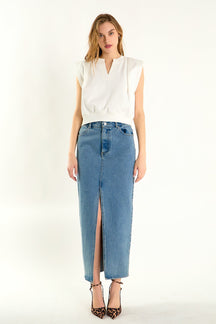 ENDLESS ROSE - Power Shoulder Sweatshirt - HOODIES & SWEATSHIRTS available at Objectrare