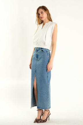 ENDLESS ROSE - Power Shoulder Sweatshirt - HOODIES & SWEATSHIRTS available at Objectrare