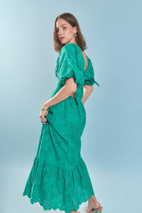 ENGLISH FACTORY - Sienna Embroidered Resort Maxi Dress - DRESSES available at Objectrare