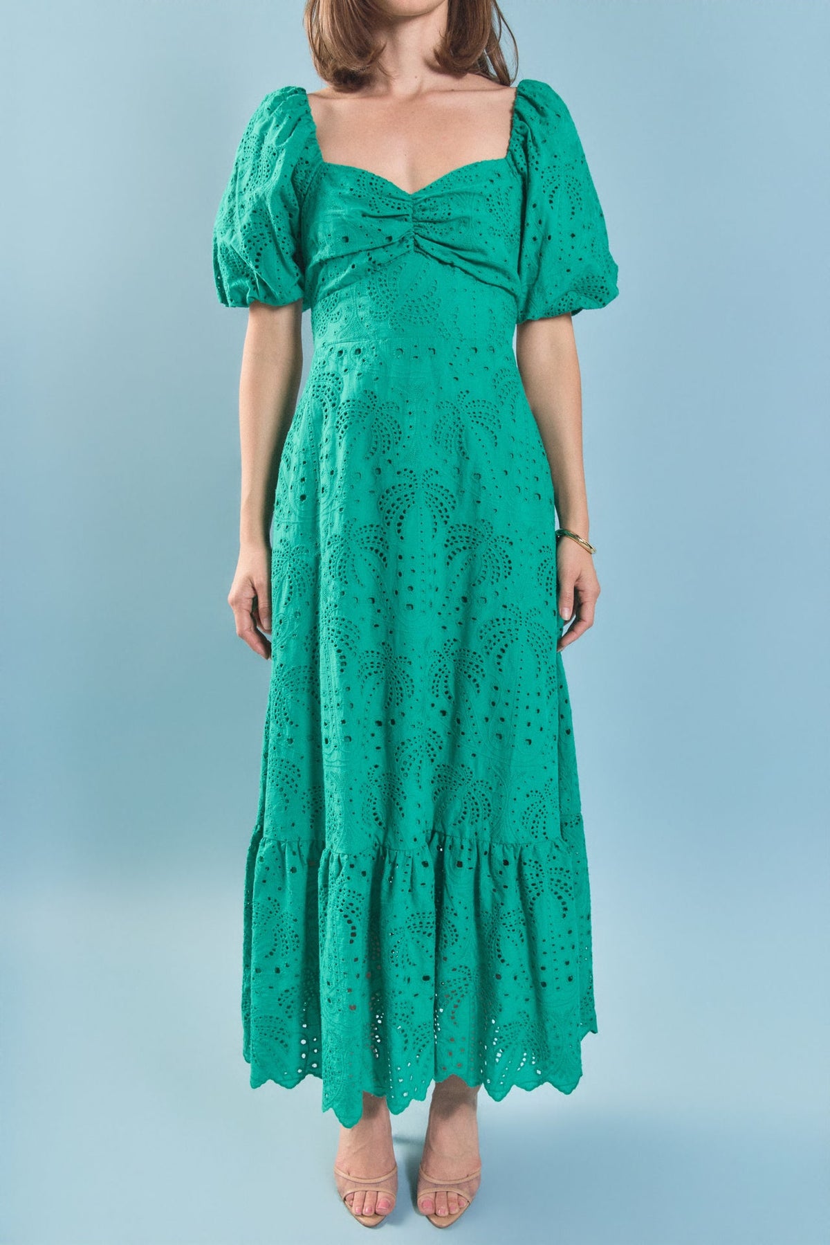 ENGLISH FACTORY - Sienna Embroidered Resort Maxi Dress - DRESSES available at Objectrare