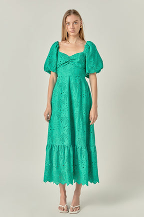 ENGLISH FACTORY - Sienna Embroidered Resort Maxi Dress - DRESSES available at Objectrare