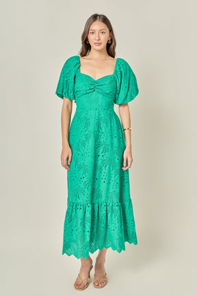 ENGLISH FACTORY - Sienna Embroidered Resort Maxi Dress - DRESSES available at Objectrare