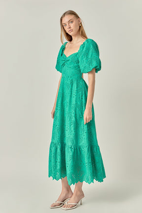 ENGLISH FACTORY - The Sienna Embroidered Resort Maxi Dress - DRESSES available at Objectrare