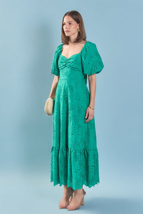 ENGLISH FACTORY - Sienna Embroidered Resort Maxi Dress - DRESSES available at Objectrare