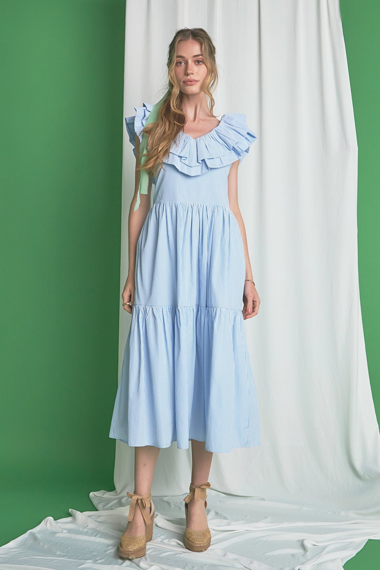 ENGLISH FACTORY - English Factory - Ruffle Maxi Dress - DRESSES available at Objectrare