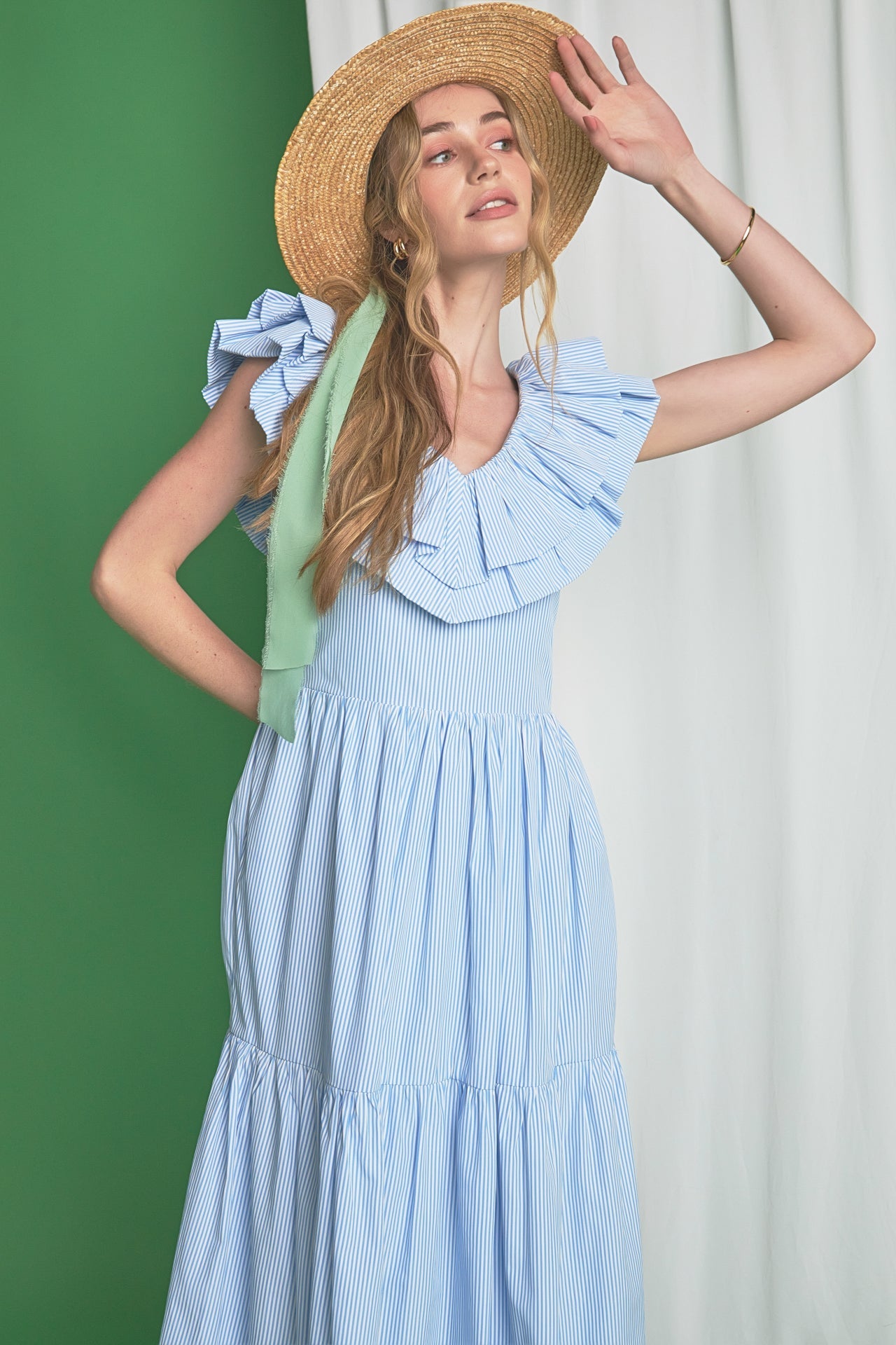 ENGLISH FACTORY - English Factory - Ruffle Maxi Dress - DRESSES available at Objectrare