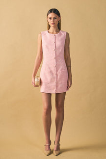 ENDLESS ROSE - Sequin Novelty Sleeveless Mini Dress - DRESSES available at Objectrare