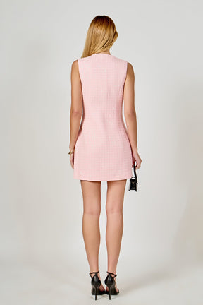 ENDLESS ROSE - Sequin Novelty Sleeveless Mini Dress - DRESSES available at Objectrare