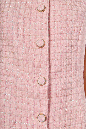 ENDLESS ROSE - Sequin Novelty Sleeveless Mini Dress - DRESSES available at Objectrare