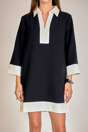 Colorblock Mini Dress