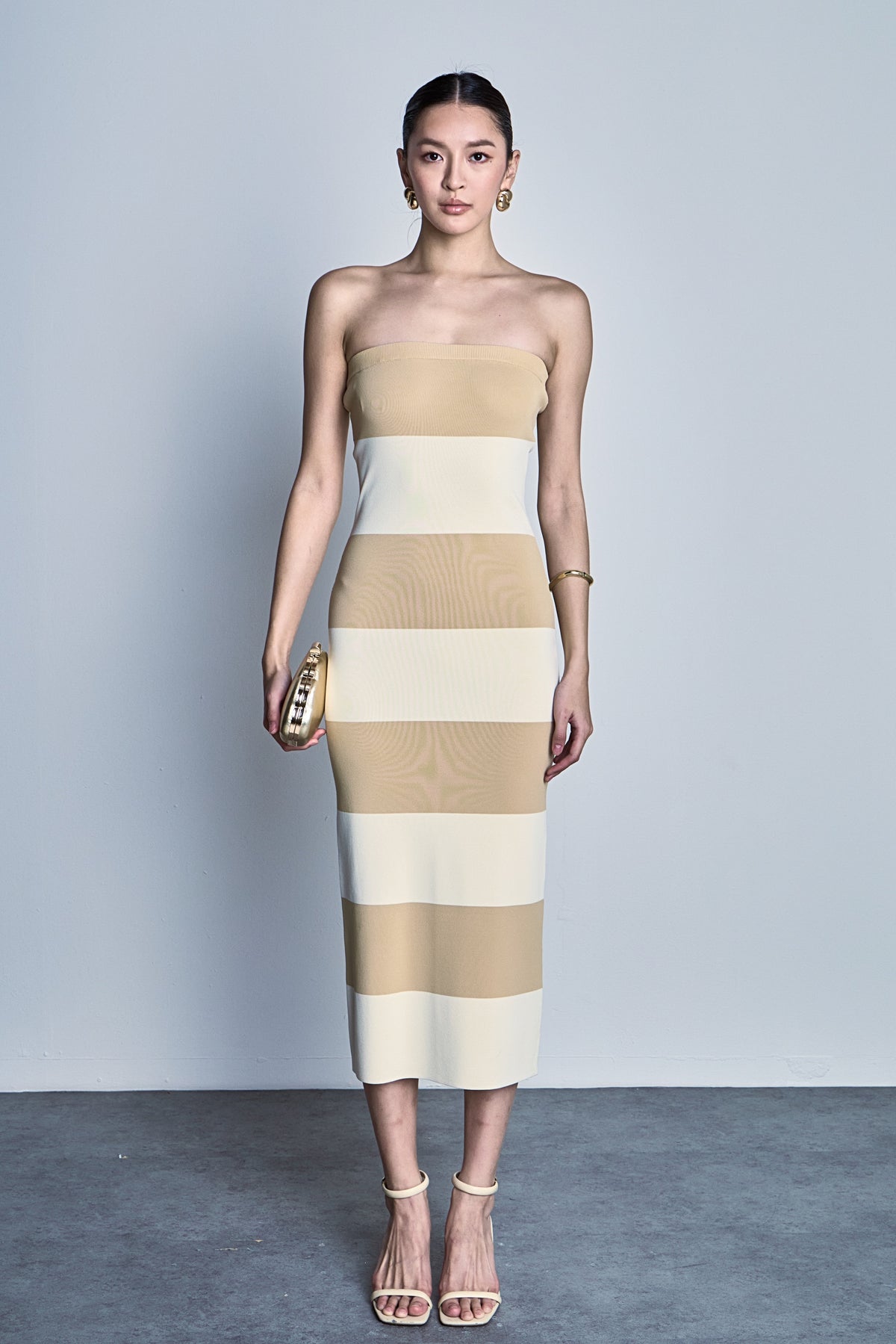 ENDLESS ROSE - Stripe Tube Maxi Dress - DRESSES available at Objectrare