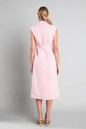 ENGLISH FACTORY - Linen Shirt Midi Dress - DRESSES available at Objectrare