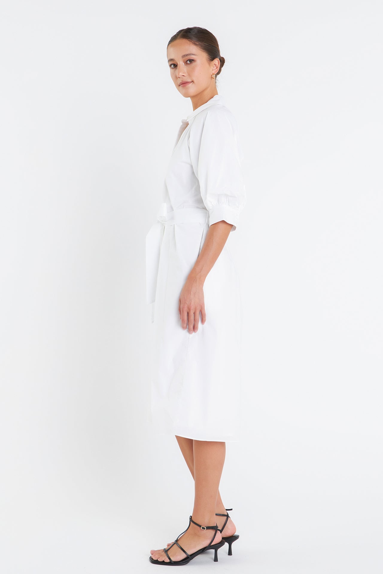 ENGLISH FACTORY - English Factory - Shrined Short Sleeves Shirt Dress - DRESSES available at Objectrare