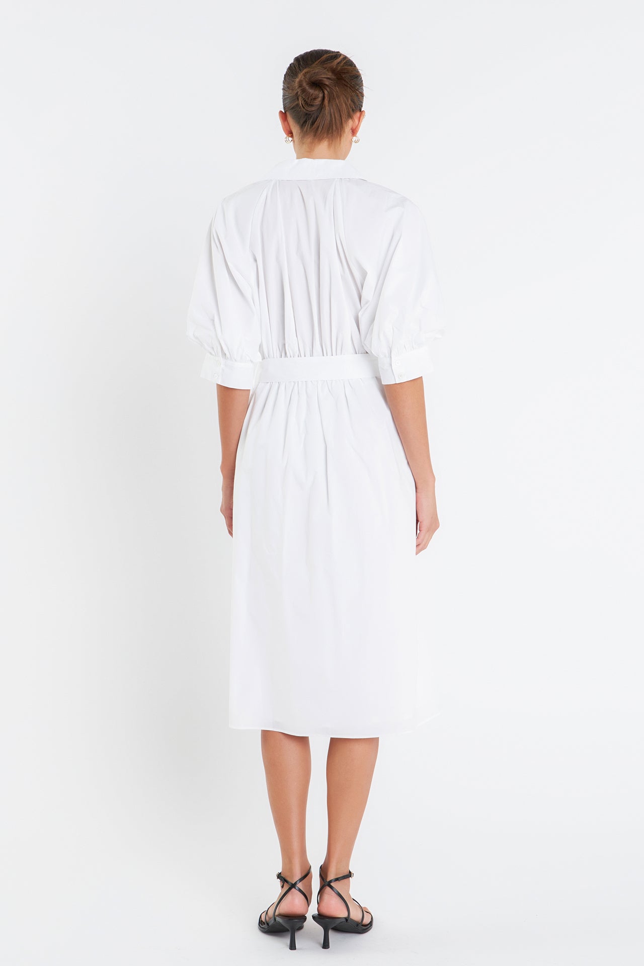 ENGLISH FACTORY - English Factory - Shrined Short Sleeves Shirt Dress - DRESSES available at Objectrare