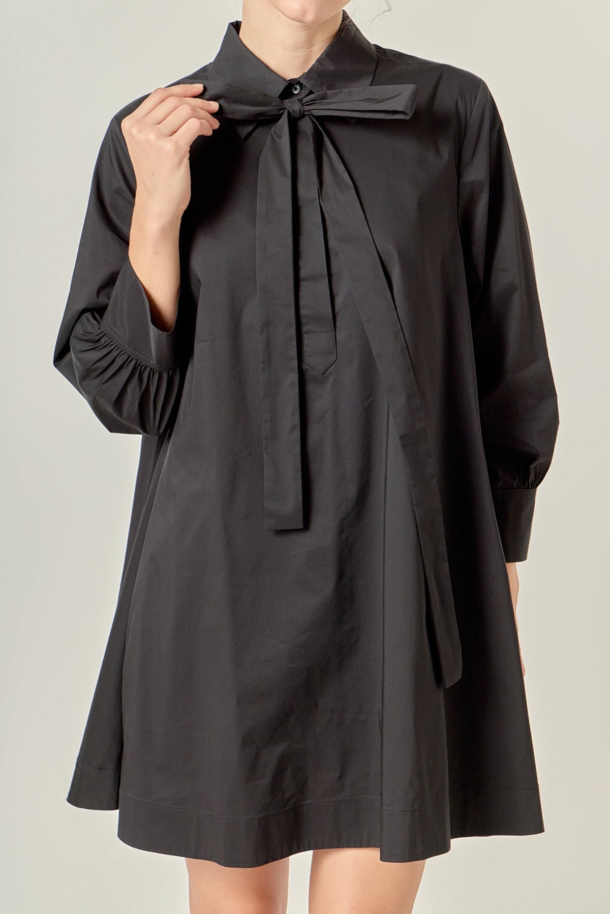 ENGLISH FACTORY - Bow Shirt Dress - DRESSES available at Objectrare