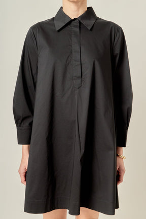 ENGLISH FACTORY - Bow Shirt Dress - DRESSES available at Objectrare