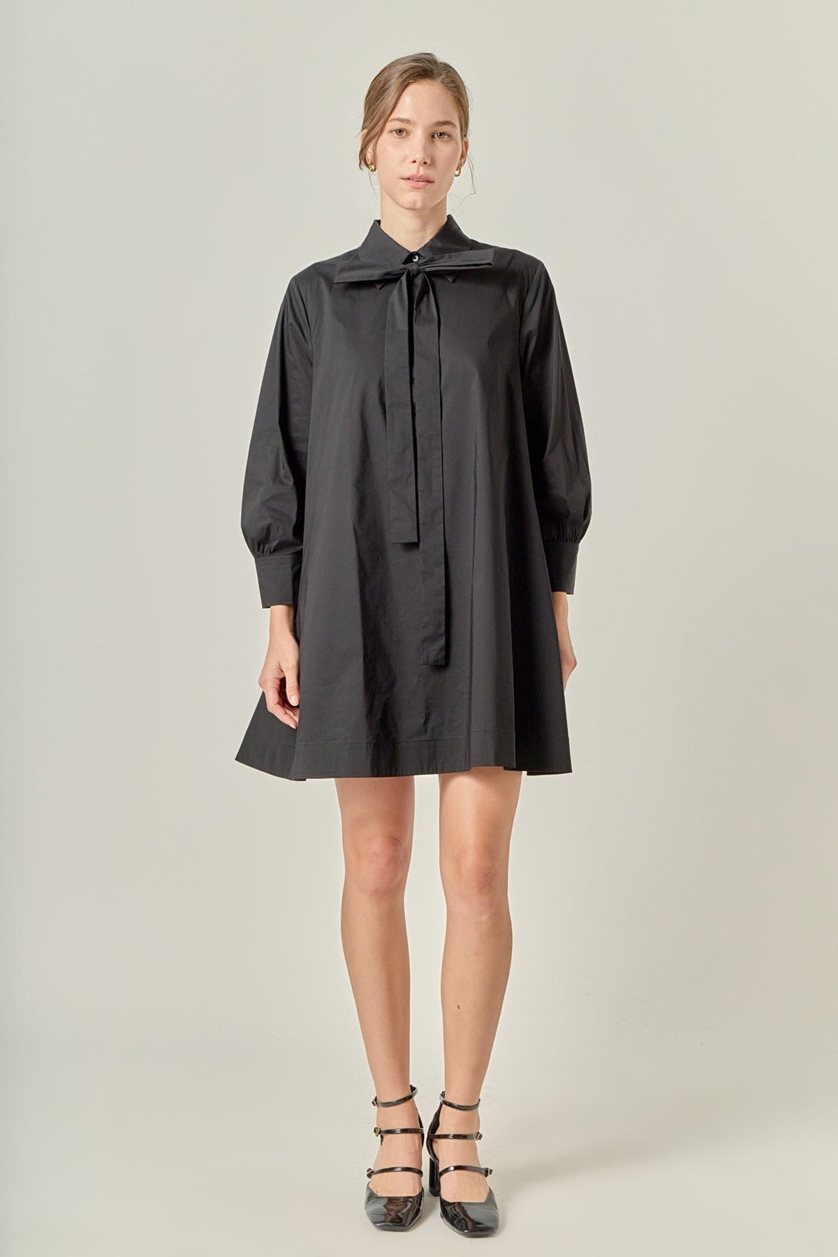 ENGLISH FACTORY - Bow Shirt Dress - DRESSES available at Objectrare