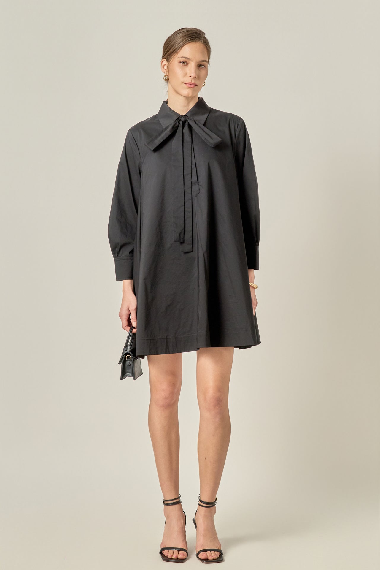 ENGLISH FACTORY - Bow Shirt Dress - DRESSES available at Objectrare