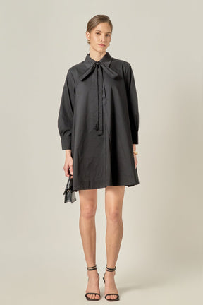 ENGLISH FACTORY - Bow Shirt Dress - DRESSES available at Objectrare