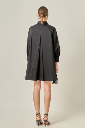 ENGLISH FACTORY - Bow Shirt Dress - DRESSES available at Objectrare