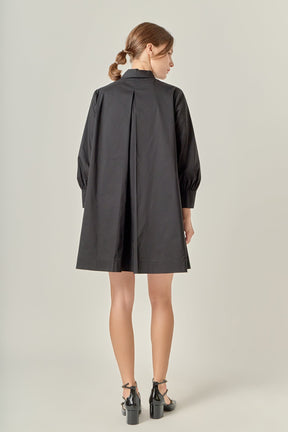 ENGLISH FACTORY - Bow Shirt Dress - DRESSES available at Objectrare