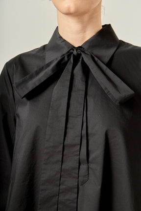 ENGLISH FACTORY - Bow Shirt Dress - DRESSES available at Objectrare