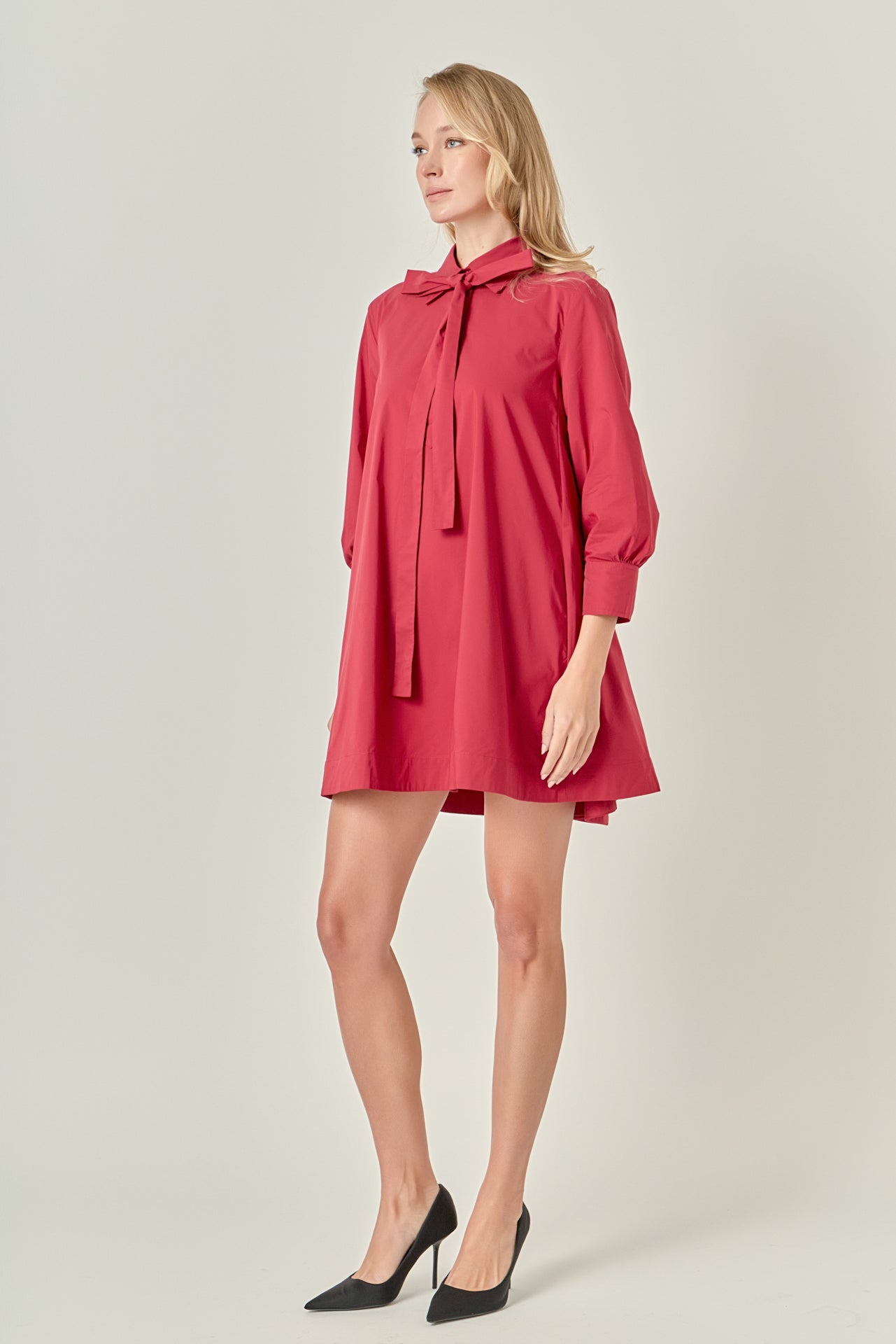 ENGLISH FACTORY - Bow Shirt Dress - DRESSES available at Objectrare