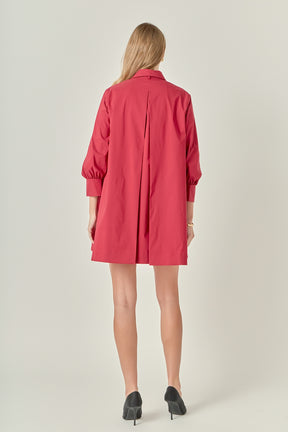 ENGLISH FACTORY - Bow Shirt Dress - DRESSES available at Objectrare