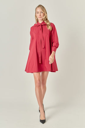 ENGLISH FACTORY - Bow Shirt Dress - DRESSES available at Objectrare