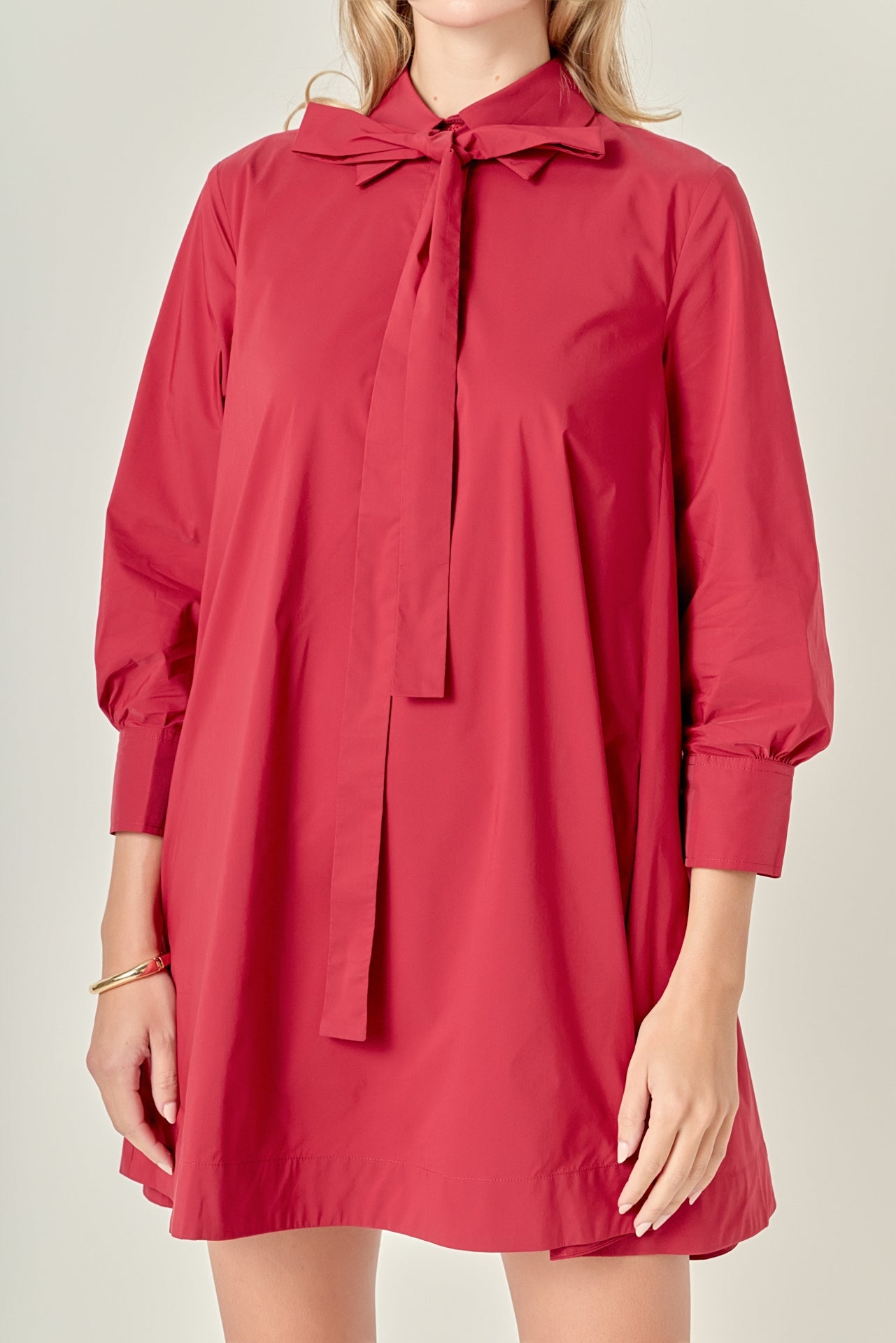 ENGLISH FACTORY - Bow Shirt Dress - DRESSES available at Objectrare
