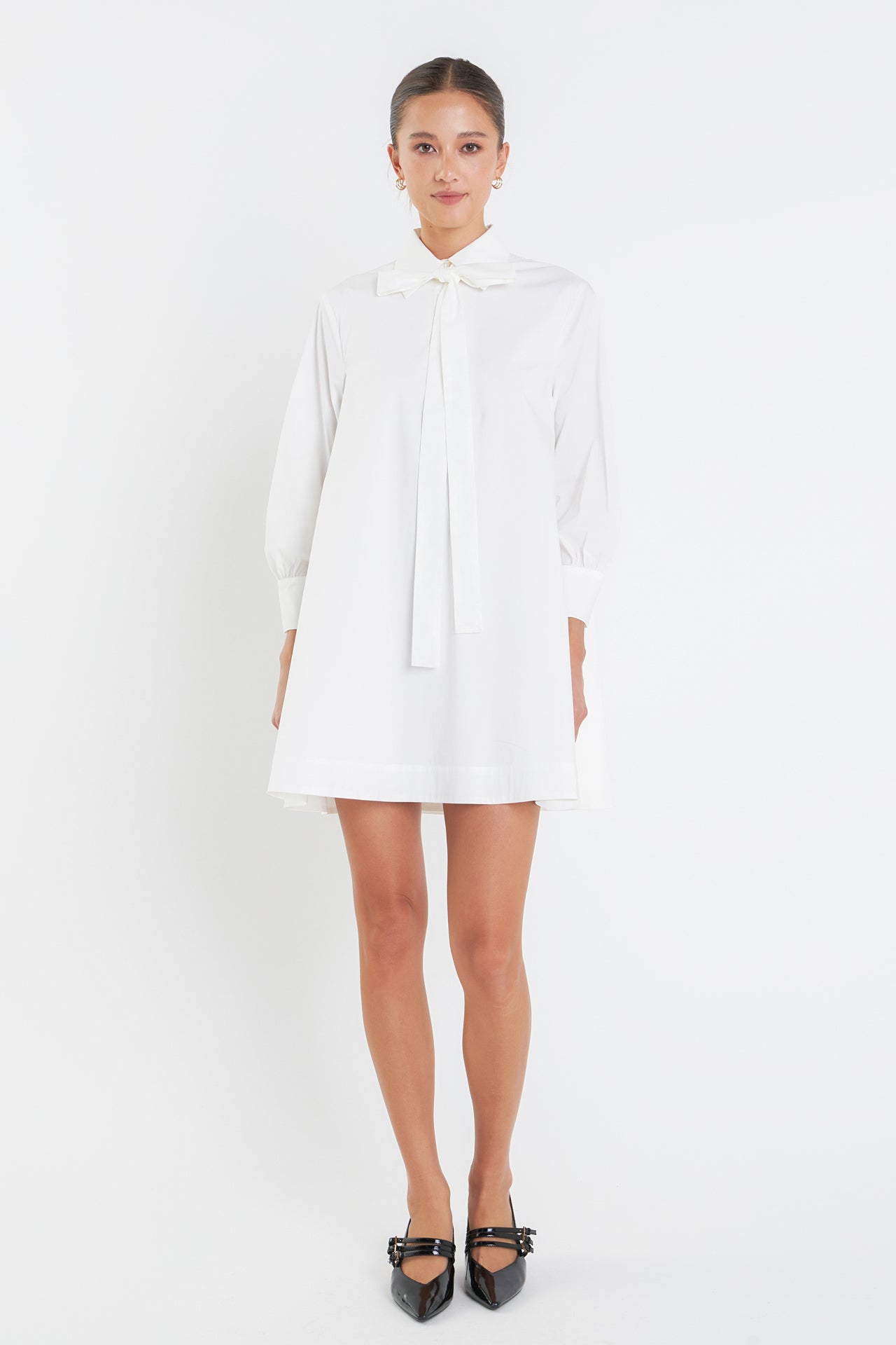 ENGLISH FACTORY - Bow Shirt Dress - DRESSES available at Objectrare