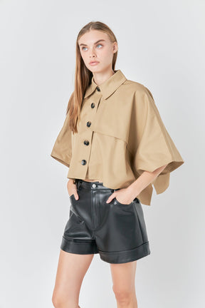 GREY LAB - Button Up Top - TOPS available at Objectrare