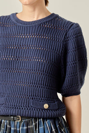ENGLISH FACTORY - Knit Top - TOPS available at Objectrare
