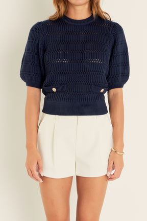 ENGLISH FACTORY - Knit Top - TOPS available at Objectrare