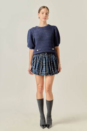 ENGLISH FACTORY - Knit Top - TOPS available at Objectrare