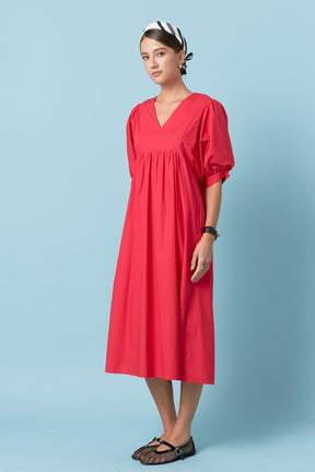 ENGLISH FACTORY - Back Bow Detail Midi Dress - DRESSES available at Objectrare