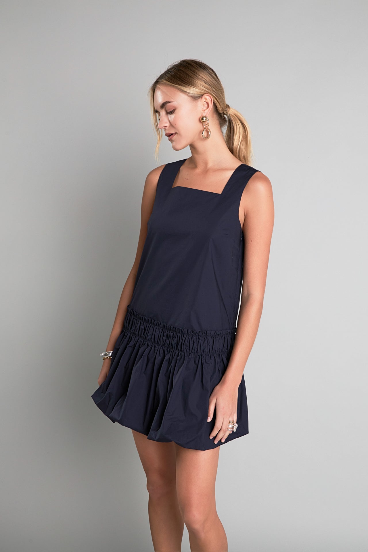 ENGLISH FACTORY - Shirring Detailed Sleeveless Dress - DRESSES available at Objectrare