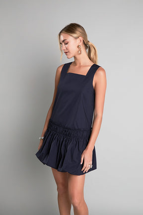 ENGLISH FACTORY - Shirring Detailed Sleeveless Dress - DRESSES available at Objectrare